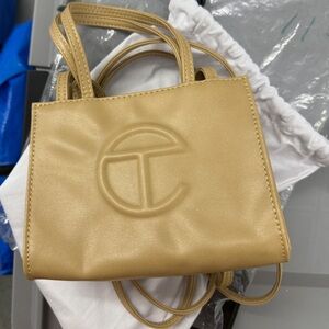 Telfar Small Bag in Cream